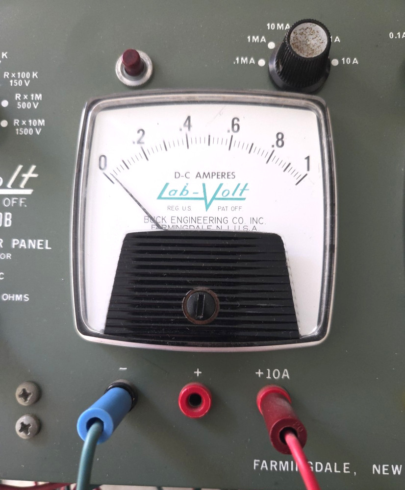 * WORKING Lab-Volt Model 280B Solid State Meter Panel analog FET multimeter-RARE