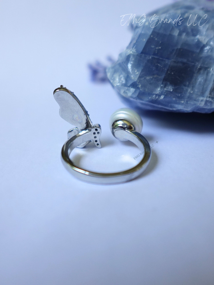 Butterfly Pearl Ring