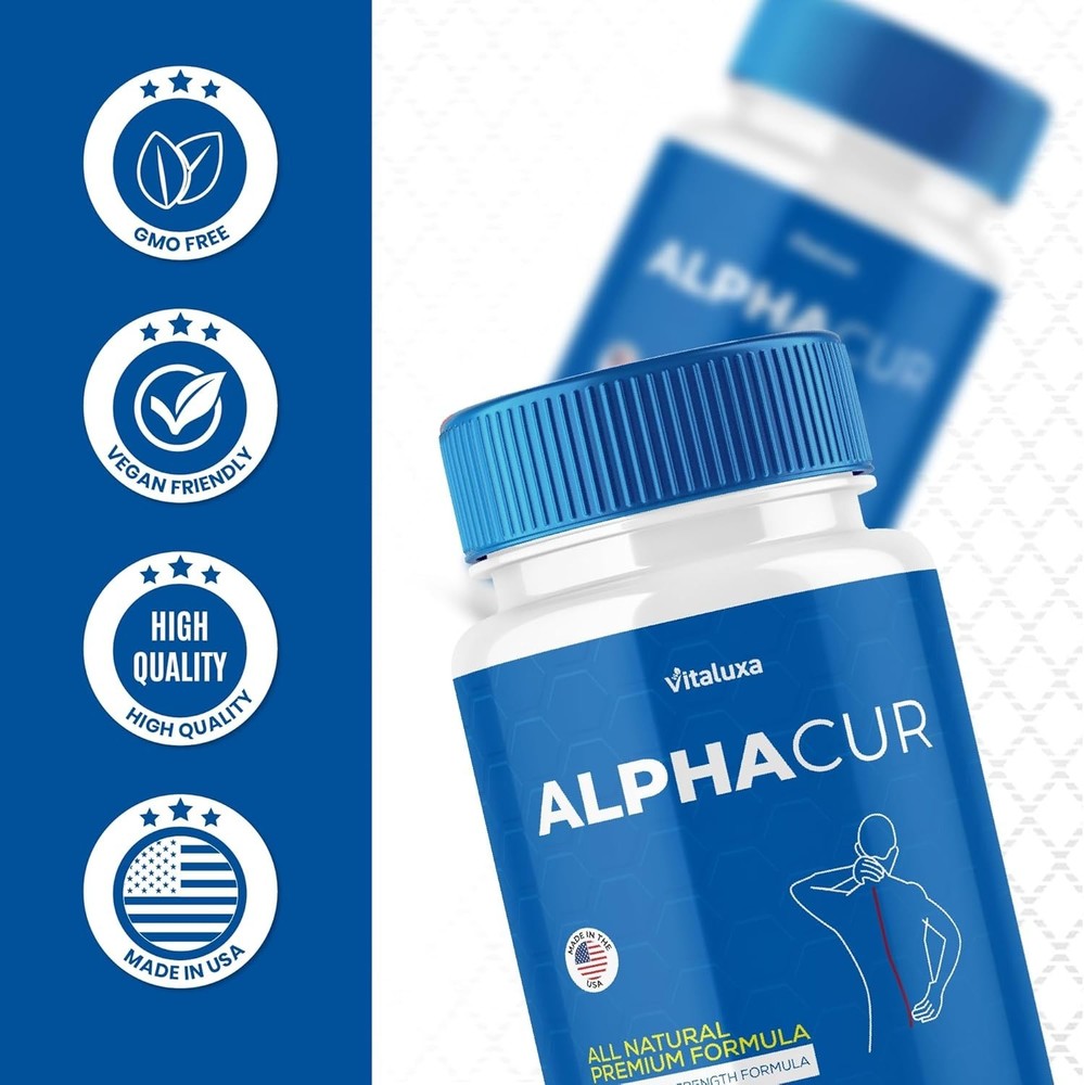 Alphacur Advanced Nerve Support Formula Maximum Strength Vitamin (60 Capsules)