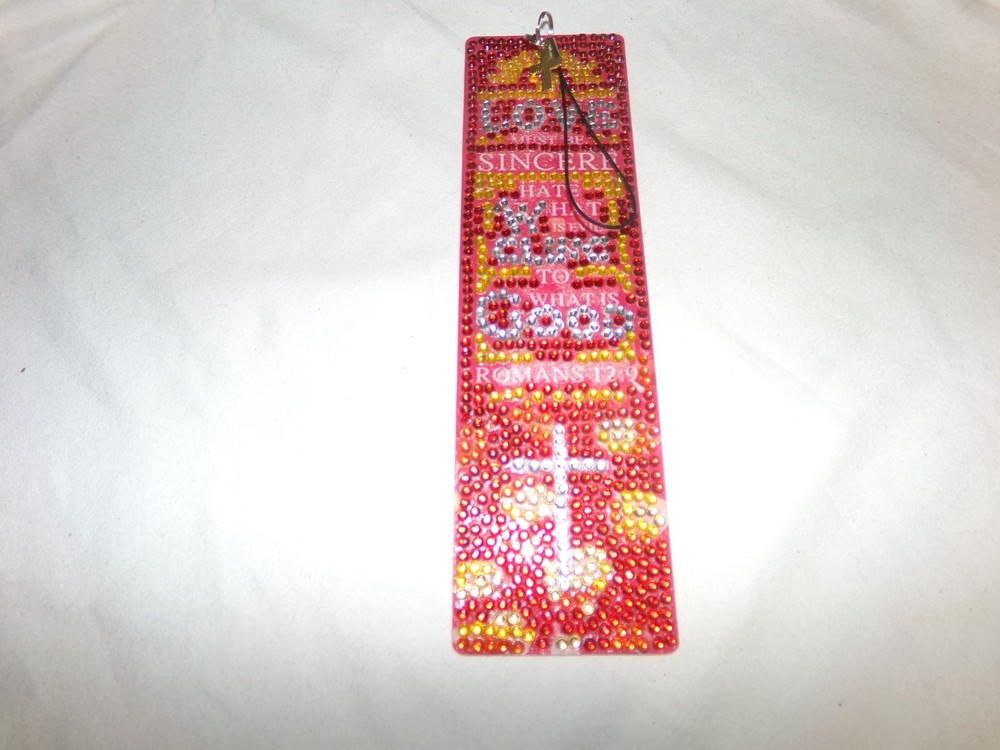 Diamond Art Bible /Book Mark Completed Pattern 3