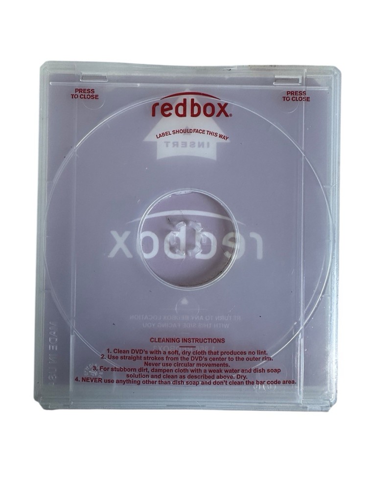 Original Redbox DVD Replacement Case Empty Hard Plastic Sleeve Red Retro Tech