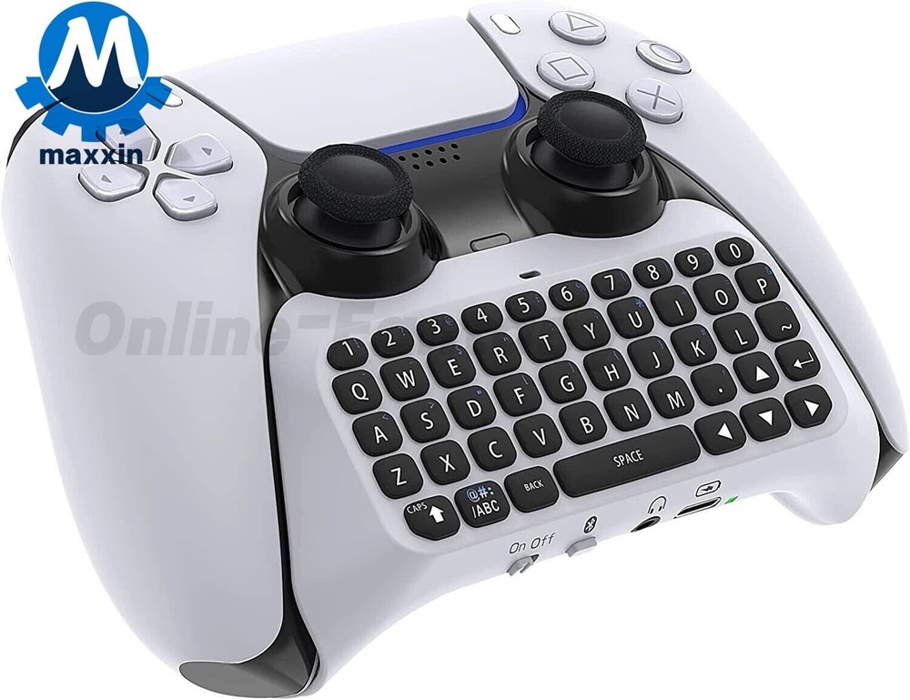 3.5mm Wireless Keyboard Bluetooth 3.0 Controller Chat Pad for Sony PS5 Gamepad