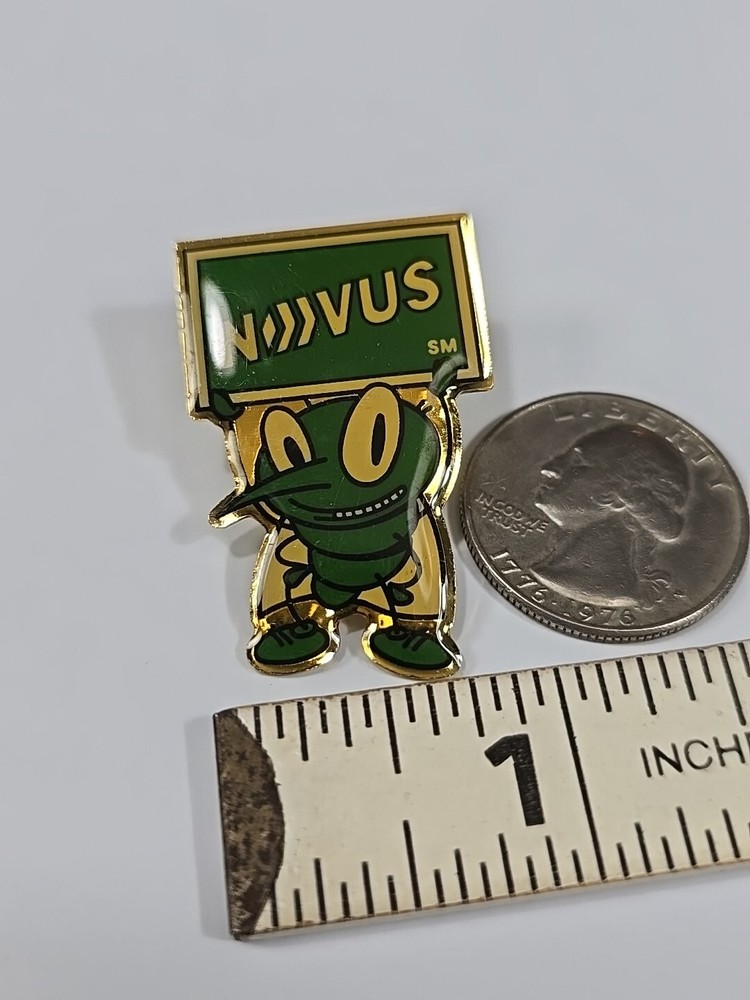 Novus Green Bug Lapel Pin