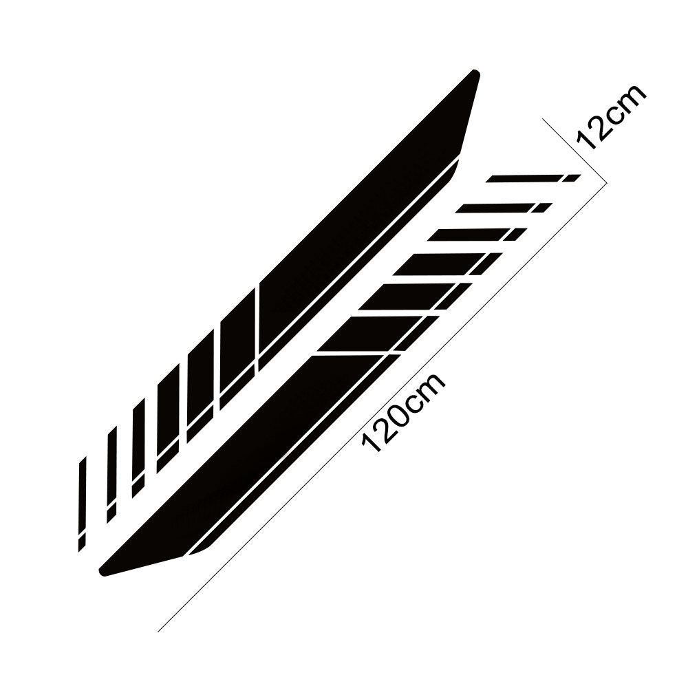 2 PCS Pickup Trunk Stripe Car Sticker For Jeep Gladiator Bed Box Side Decals