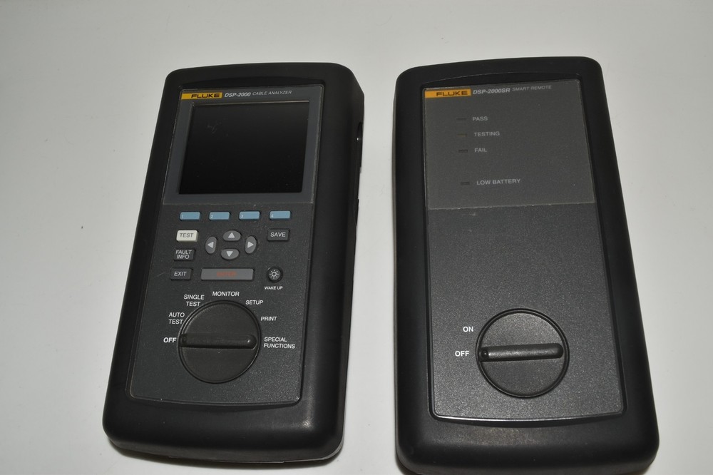 Fluke Network DSP-2000 Digital Cable Analyzer and DSP-2000SR Smart Remote(VSP47)