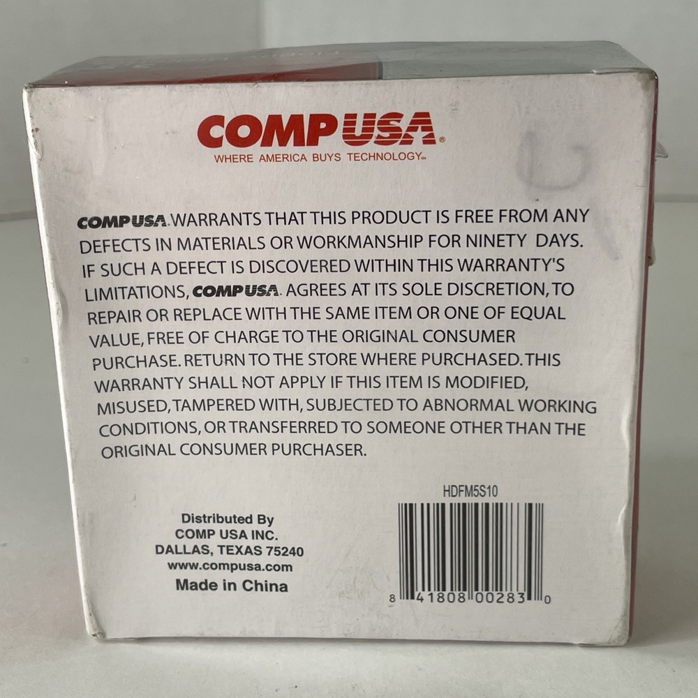 COMP USA 3.5" Floppy Disc Diskettes 1.44MB Double Sided High Density Formatted
