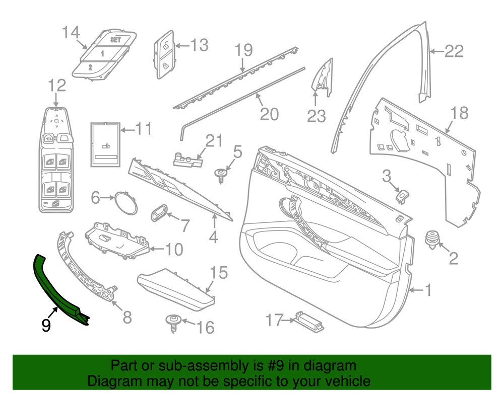Genuine BMW Pull Handle 51-42-7-470-710