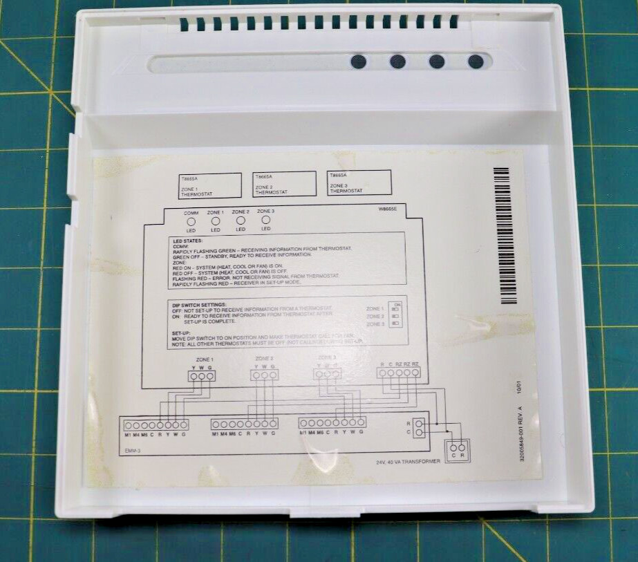 HONEYWELL TRADELINE W8665E1000 RF ZONE PANEL