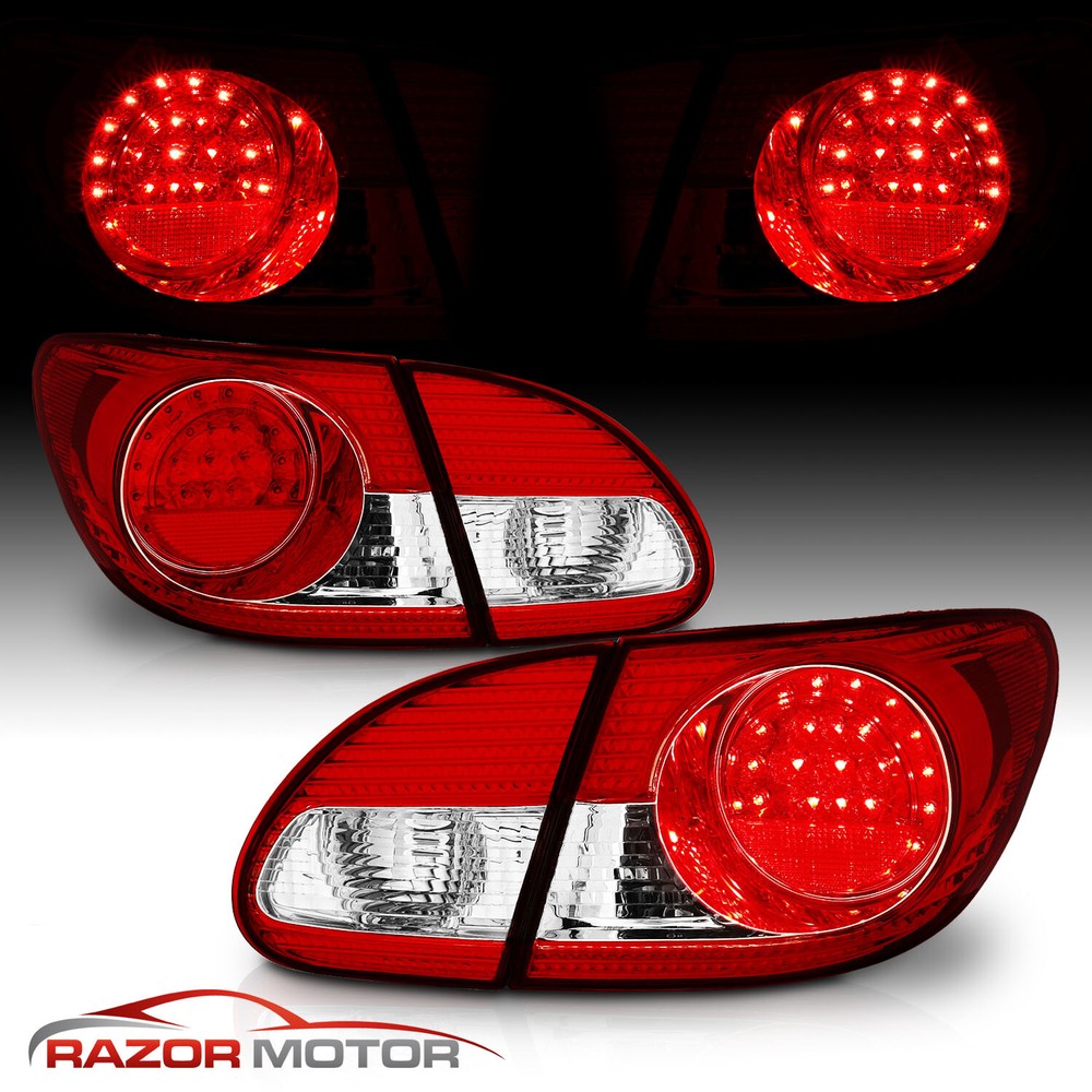 [LED Style]For 2003 2004 2005 2006 2007 2008 Toyota Corolla Tail Lights