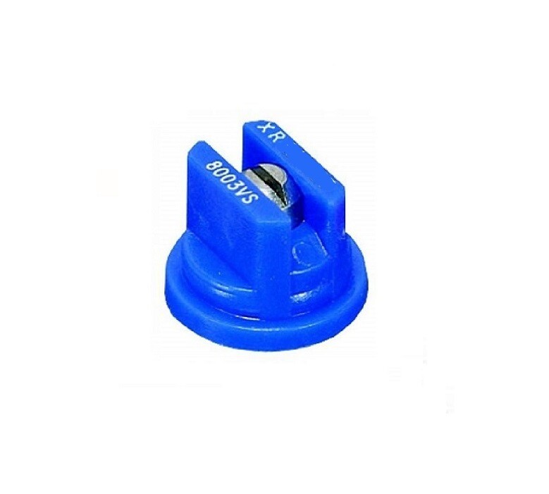 TeeJet Extended Range Flat Spray Tip Blue 80° Polymer w/ SS Insert XR8003VS