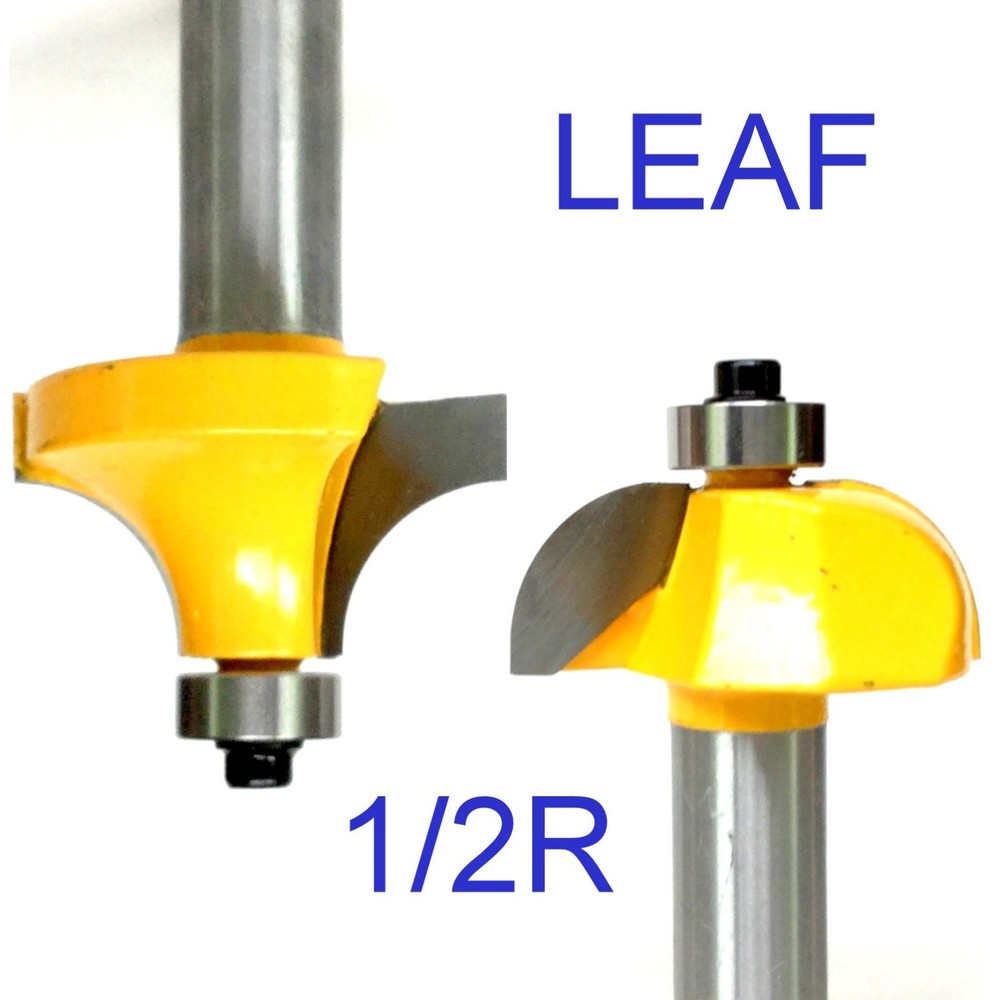 2 pc 1/2" SH 1/2" Radius Drop Leaf Table Router Bit Set S