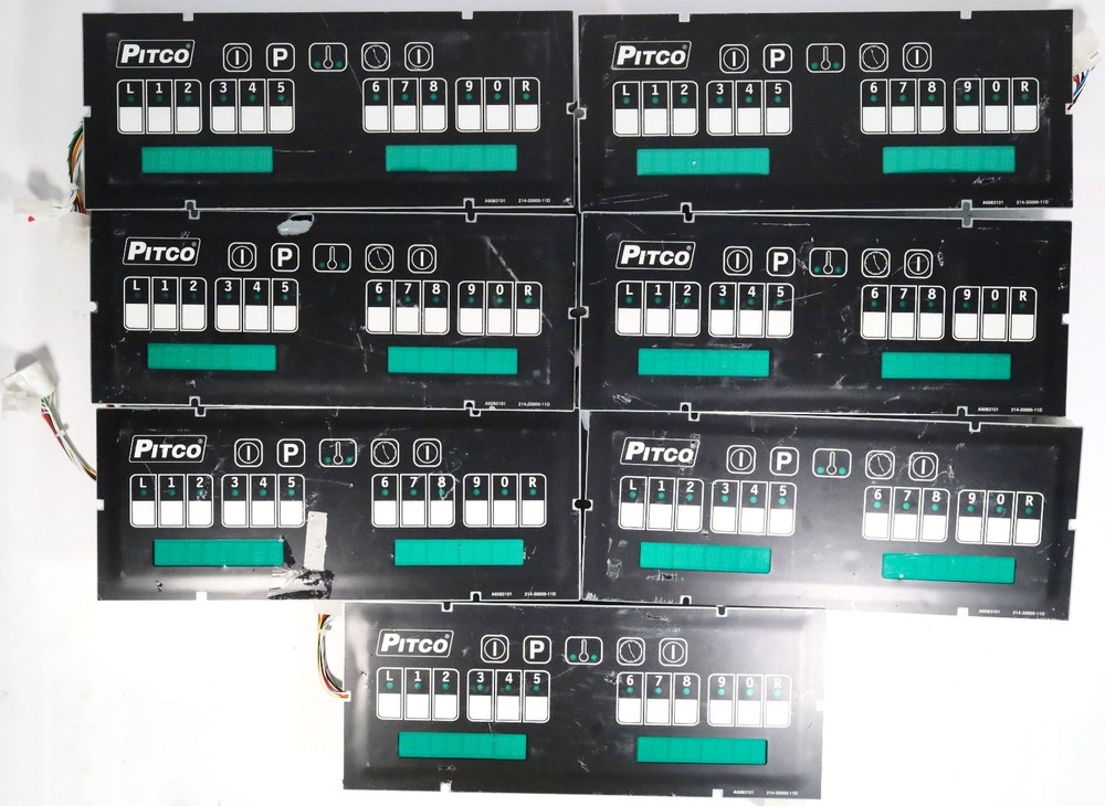 (Lot of 7) Pitco 231-60142-01 Control Panel