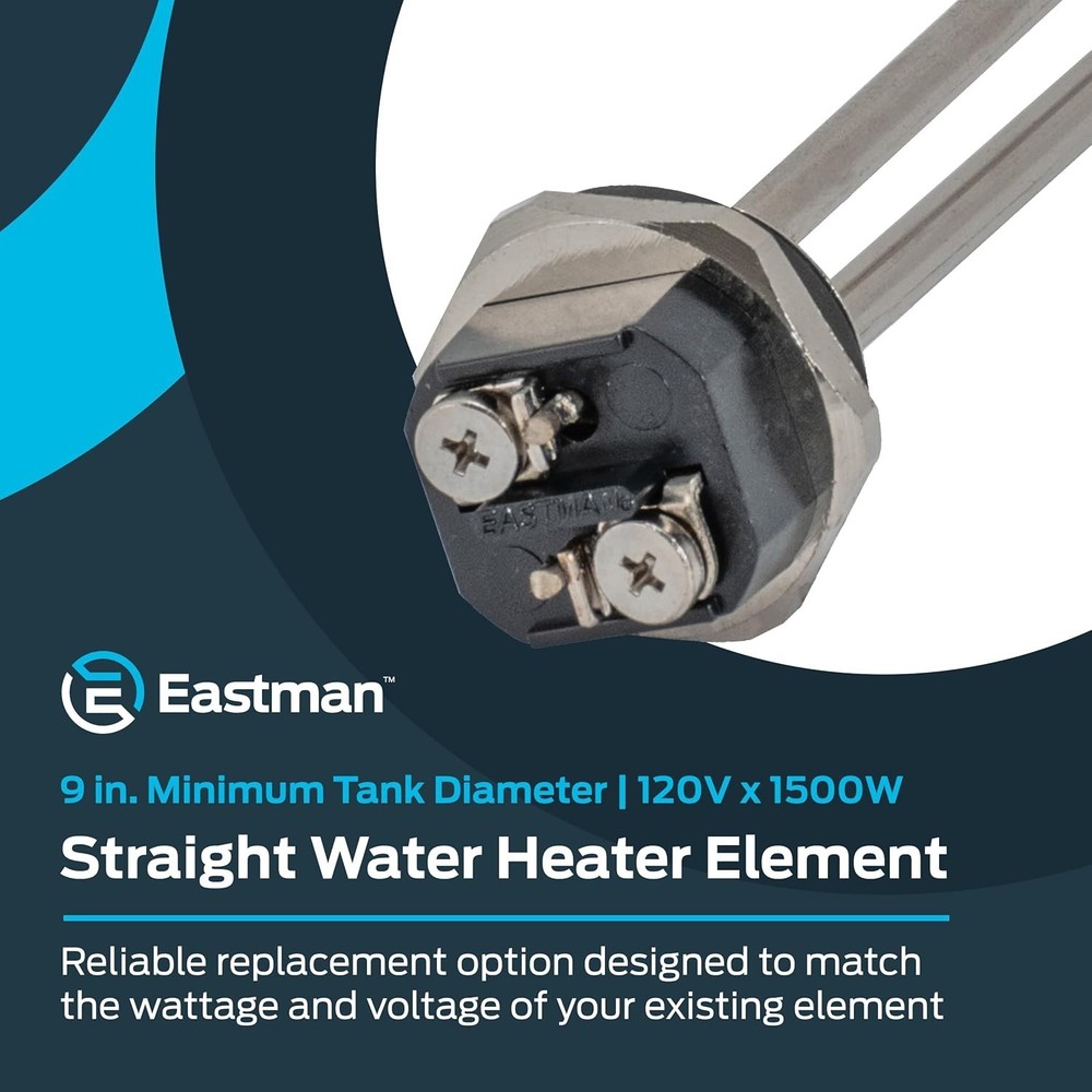 120V x 1500W Copper Electric Water Heater Element – High Watt Density & Durable