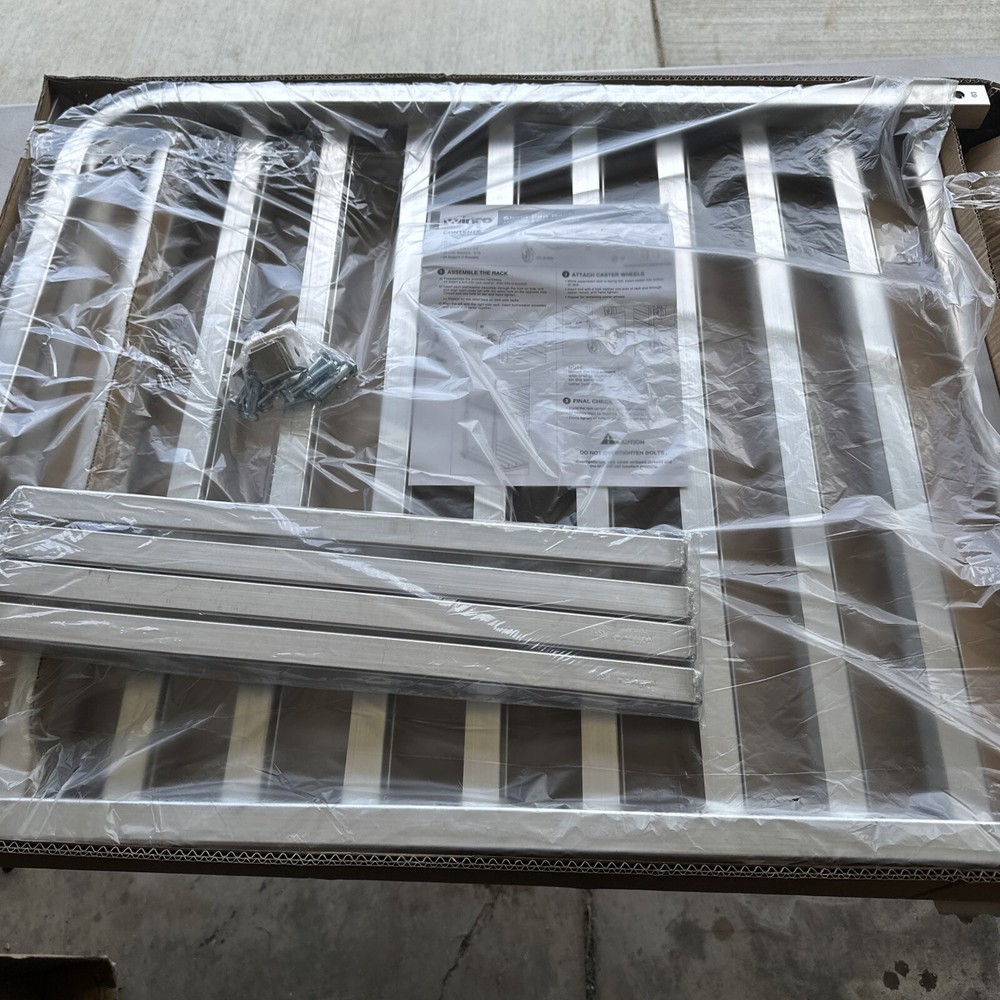 NEW-Winco ALRK-10BK 21" Universal Pan Rack-open box
