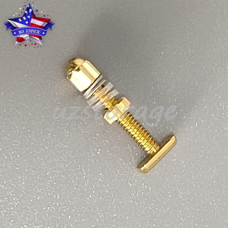 New Gold Curved Rectangle Screw&Bolt Replacement For C ar tier Eyeglasses Frame