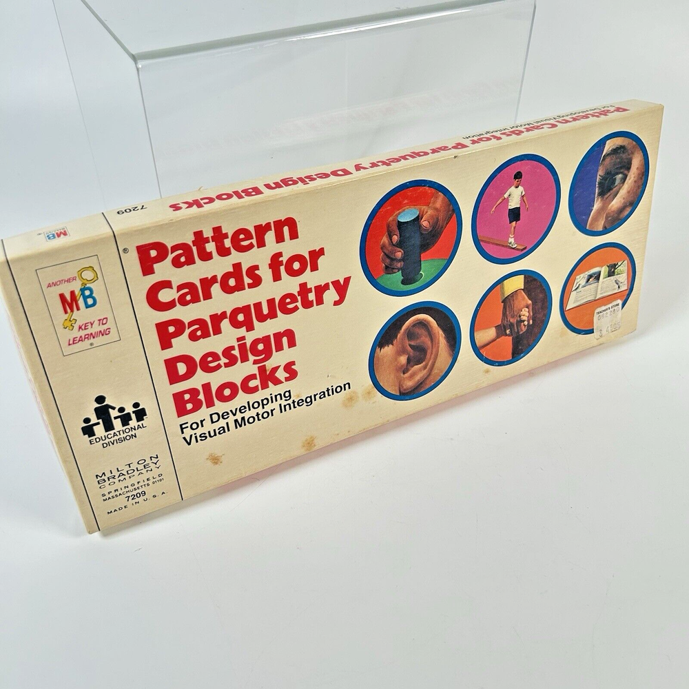 Vintage Milton Bradley Parquetry Pattern Cards 7209
