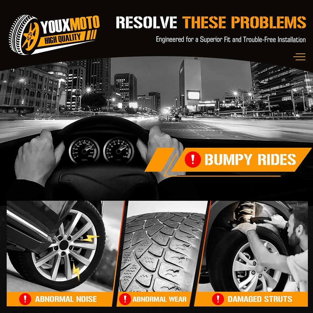 Front Left and Right Complete Strut Spring Shock Absorber Fits for Honda Element