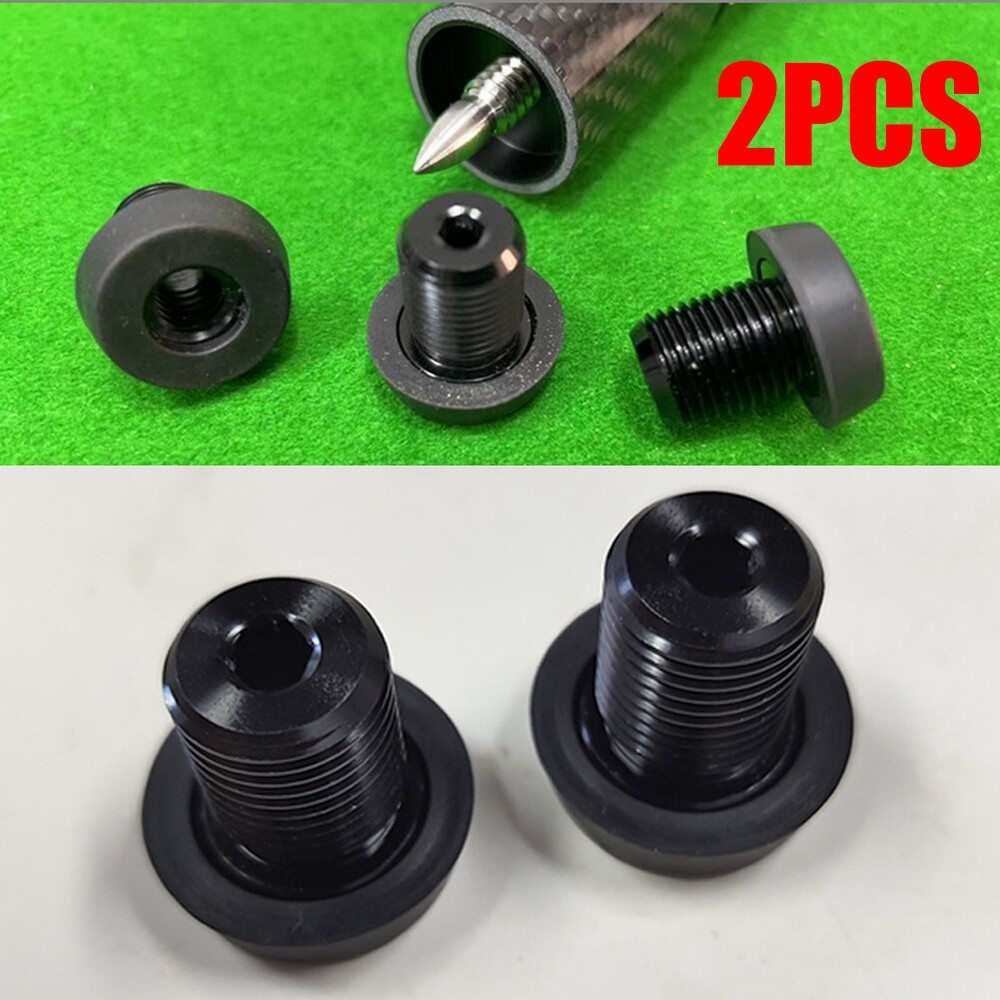 2PCS Billiard Rubber Bumper Pool Block Butt Connected Extension Replacement~