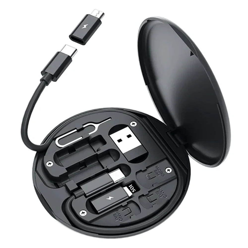 60W USB C Cable Kit Multi Adapter Set Type C Micro USB Lightning