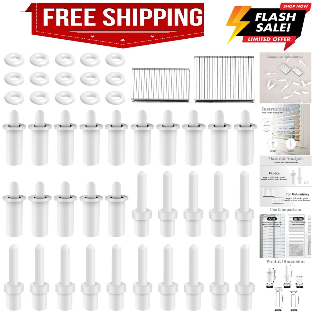 85 Pcs Shutter Repair Kit, Plantation Shutter Repair Tool Set, Includes Sprin...