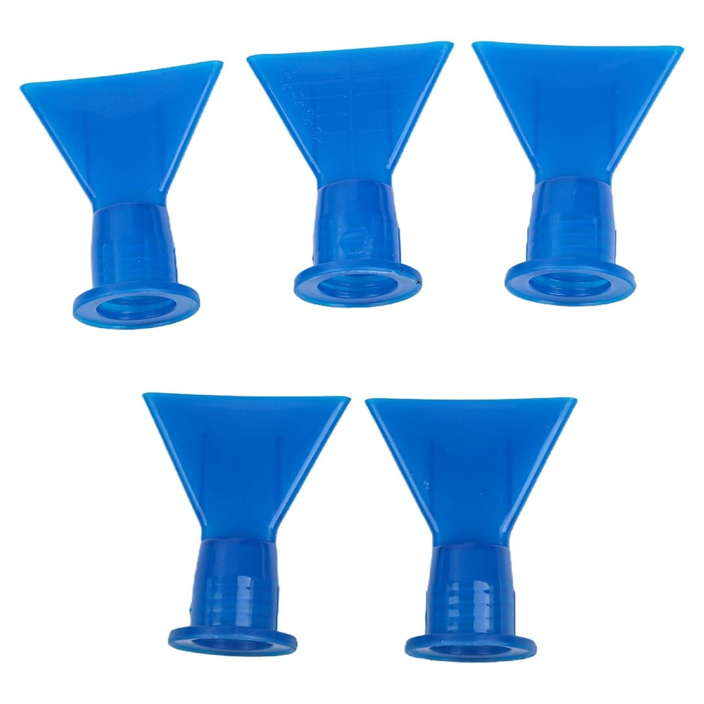 5x Accessories Wave Shape Silicon Cone Caulking Spare Part Flat Nozzle