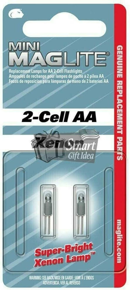 Replacement Lamps for -Cell AA Mini Flashlight, -Pack