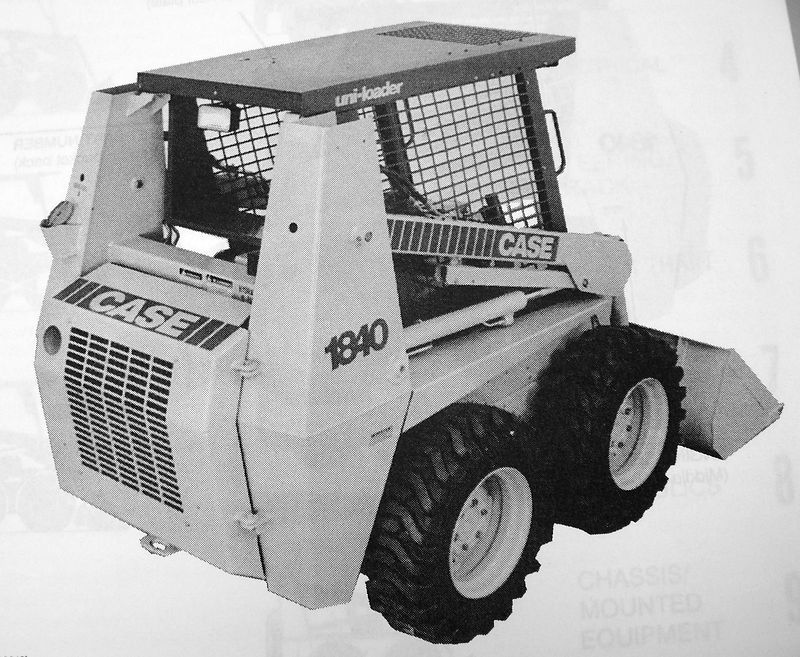 Case 1840 Uni Loader Parts Manual Catalog Skid Steer Assembly Exploded Schematic
