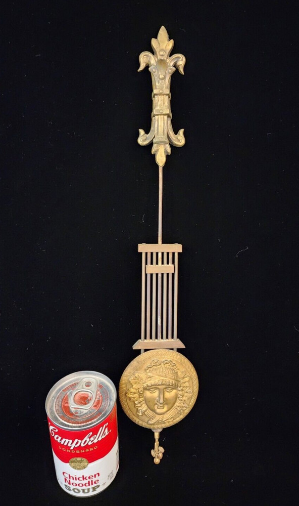 Vintage Brass Clock Pendulum 18"