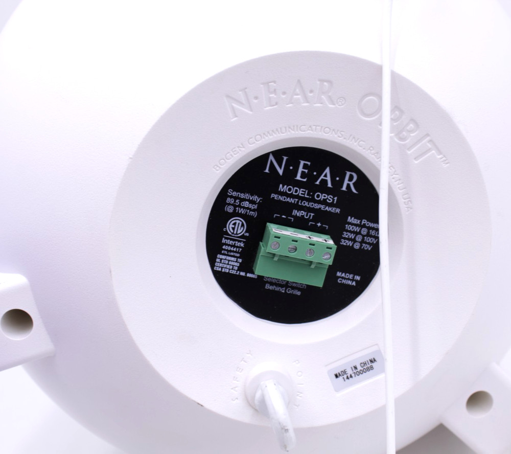 Bogen Near Orbit Pendant Loudspeaker OPS1 Tested