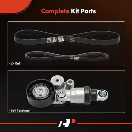 Engine Serpentine Belt Drive Kit Compatible with Mazda CX-5 CX5 2014 2016, 3