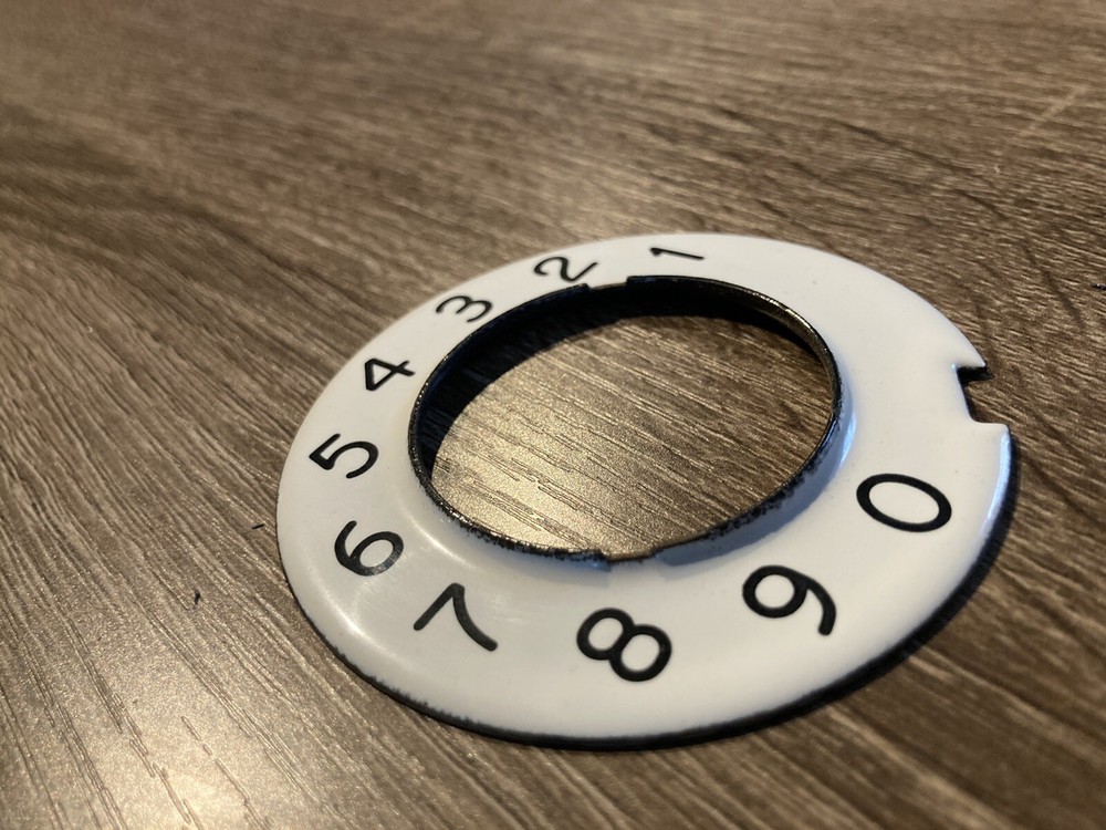 Automatic Electric Telephone Porcelain dial plate Numeric