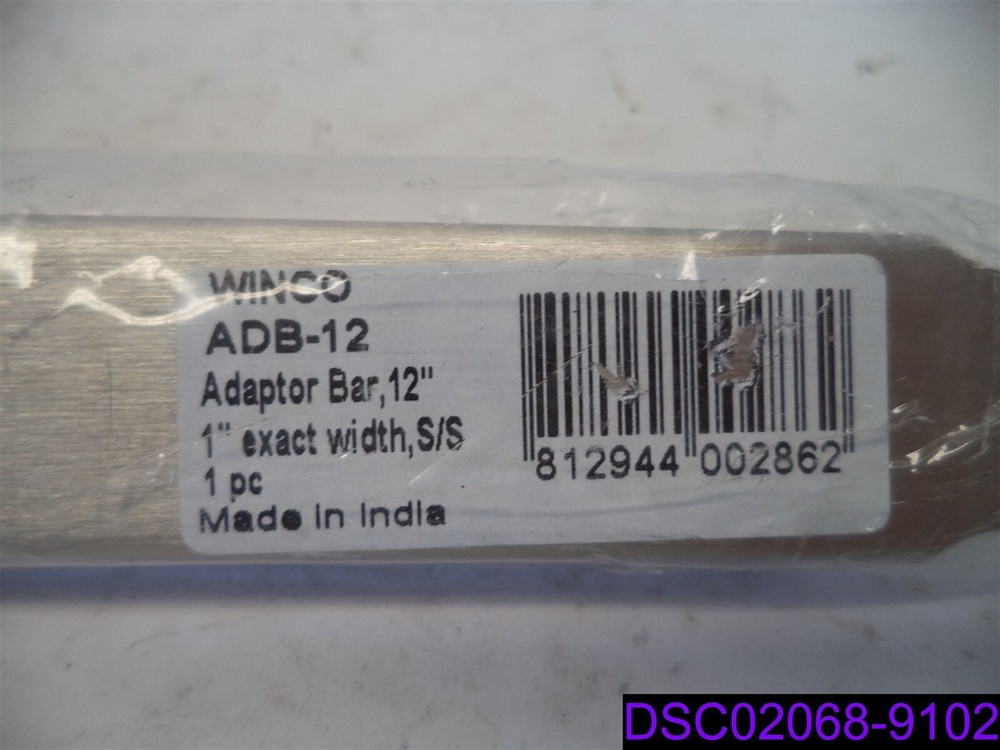 Winco ADB-12 Adapter Bar 12"