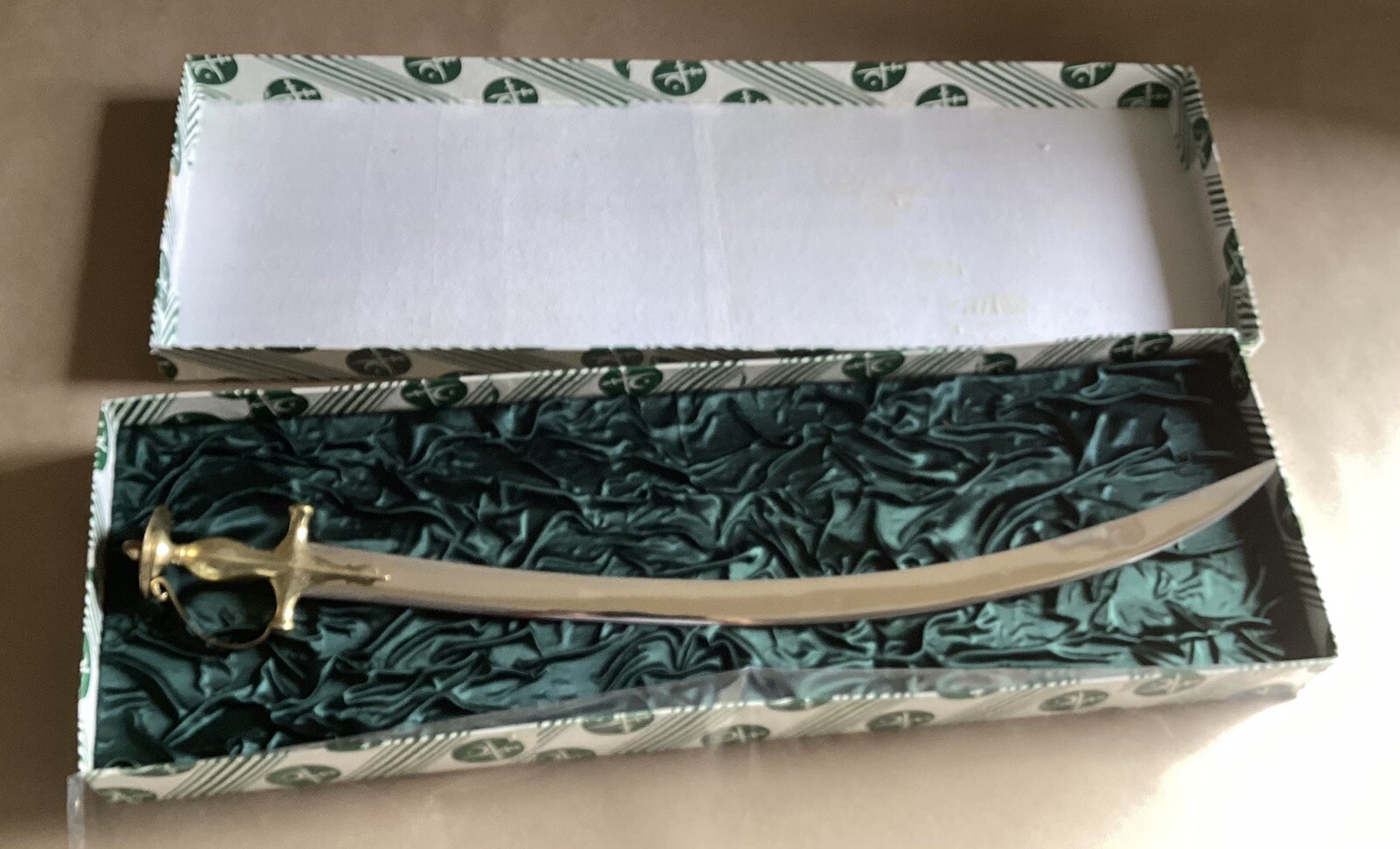 Pakistan Army Talwar Saber | Gift From General Mirza Aslam Beg, with Box, 32”