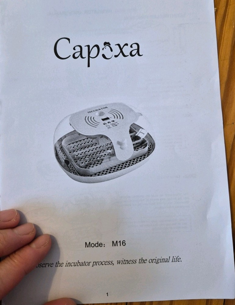 16-Eggs Digital Incubator , New Open Box.