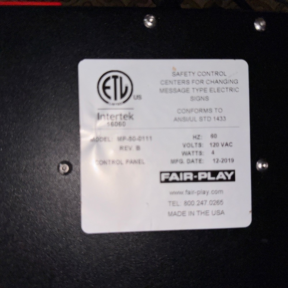 FairPlay Translux MP50 Scoreboard Controller Console Wired