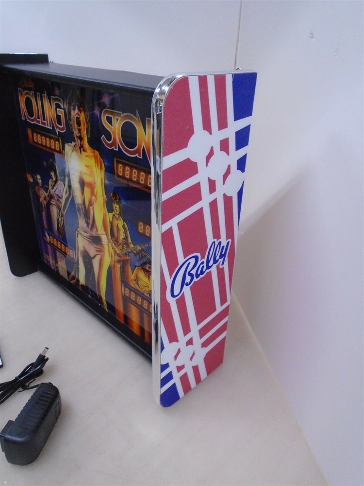 Bally Rolling Stones Pinball Head LED Display light box