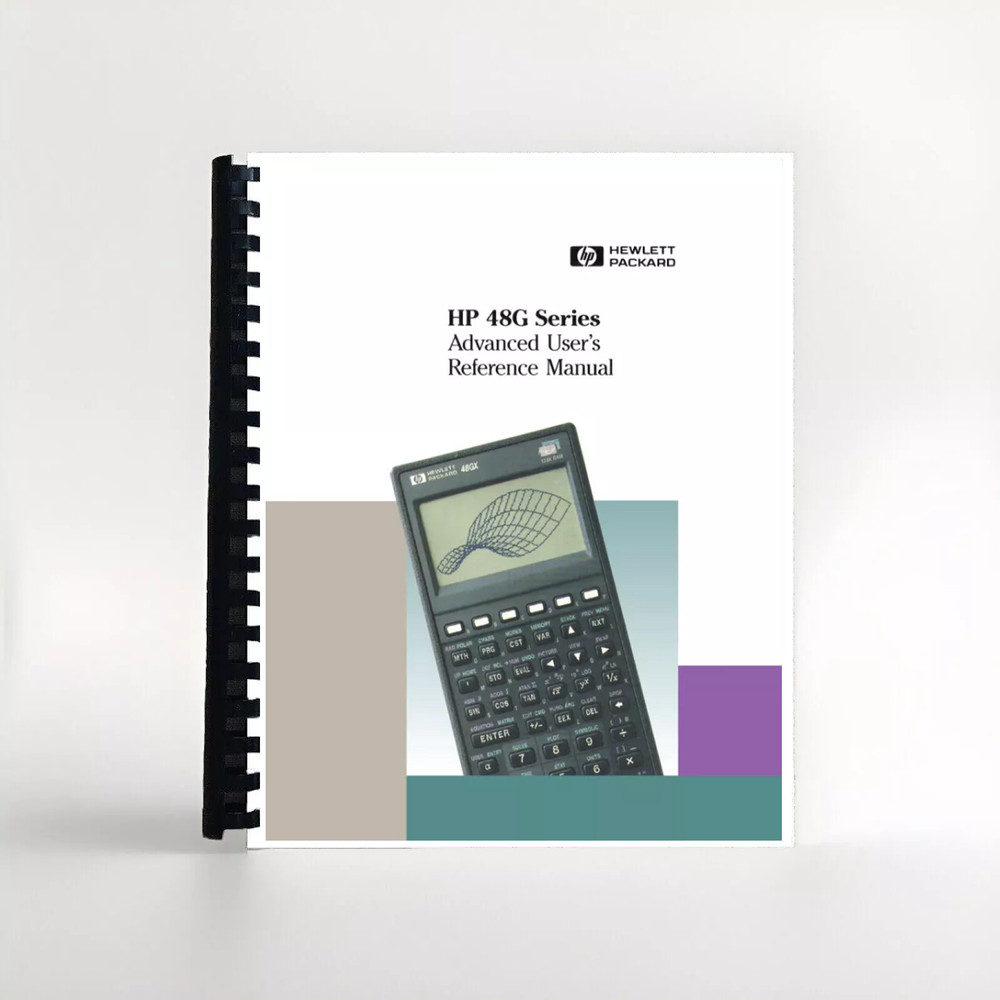 Hewlett Packard HP 48GX Calculator 48G Series Advanced User’s Reference Manual