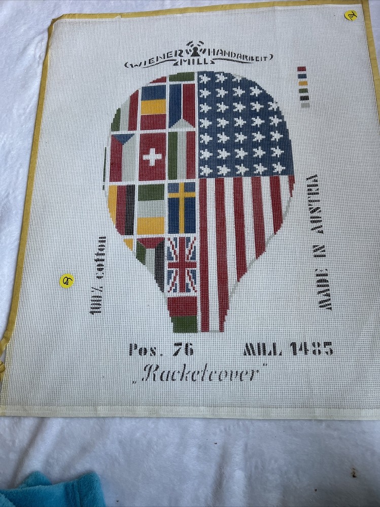 needlepoint canvas handpainted