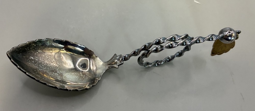 Two Mid-Century Norwegian 830 Silver Caddy Spoons