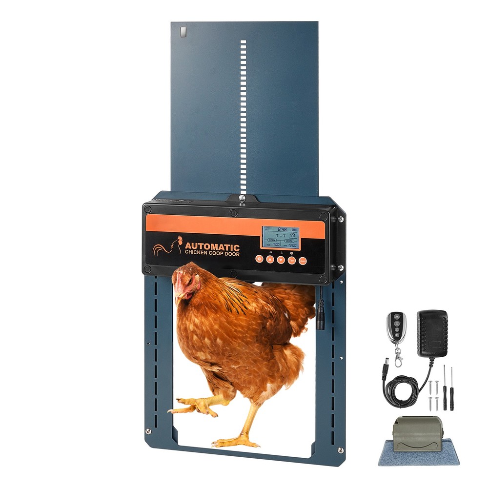 Automatic Chicken Coop Door Auto Chicken Door Opener Timer & Light Sensor