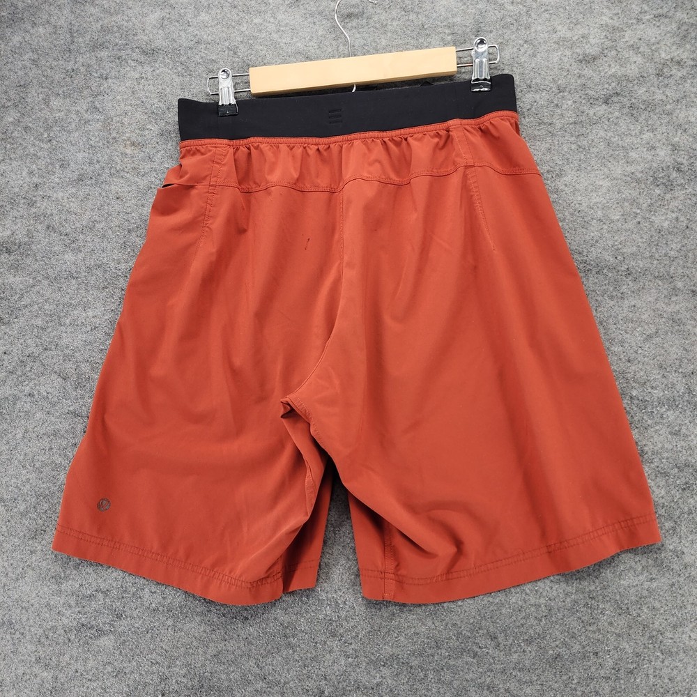 Lululemon Shorts Mens Medium Orange Drawstring Activewear