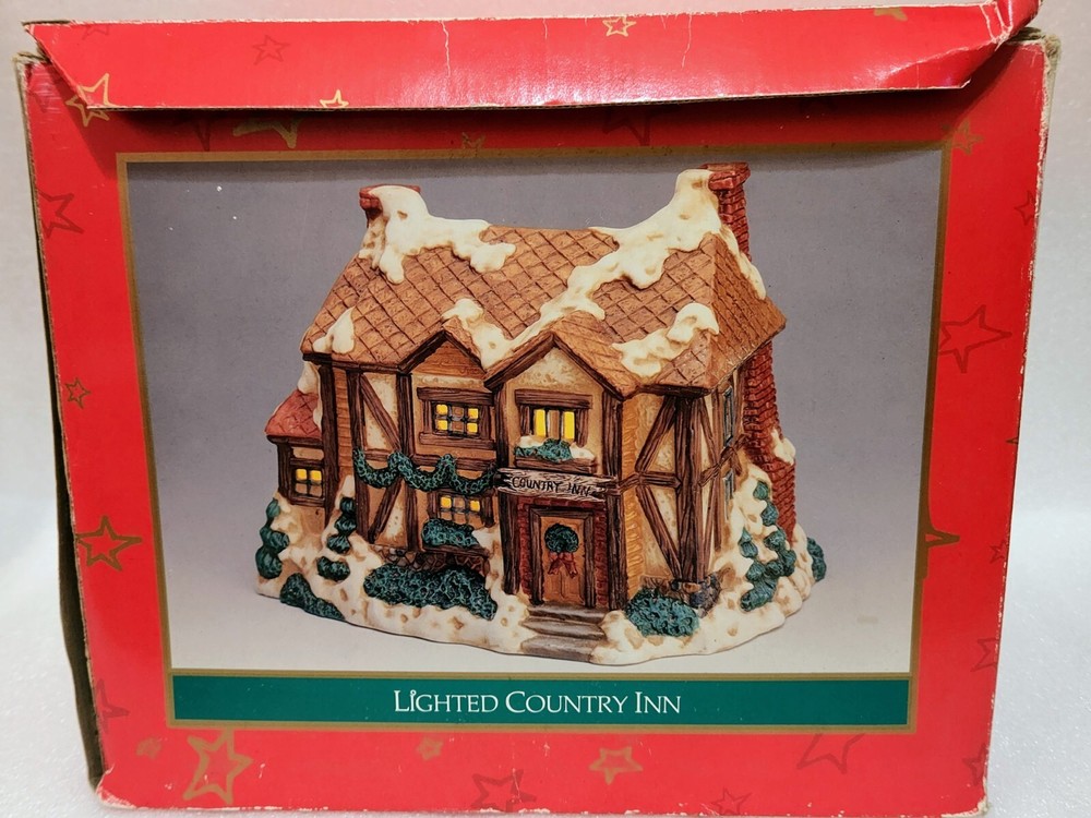 Vintage LIGHTED COUNTY INN 8×6 - Working Condition!