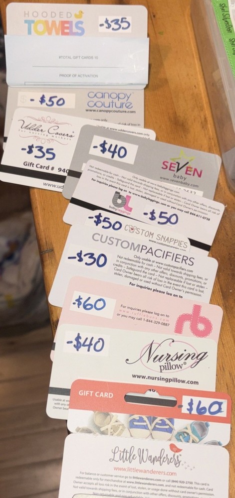 Lot Of Gift cards
