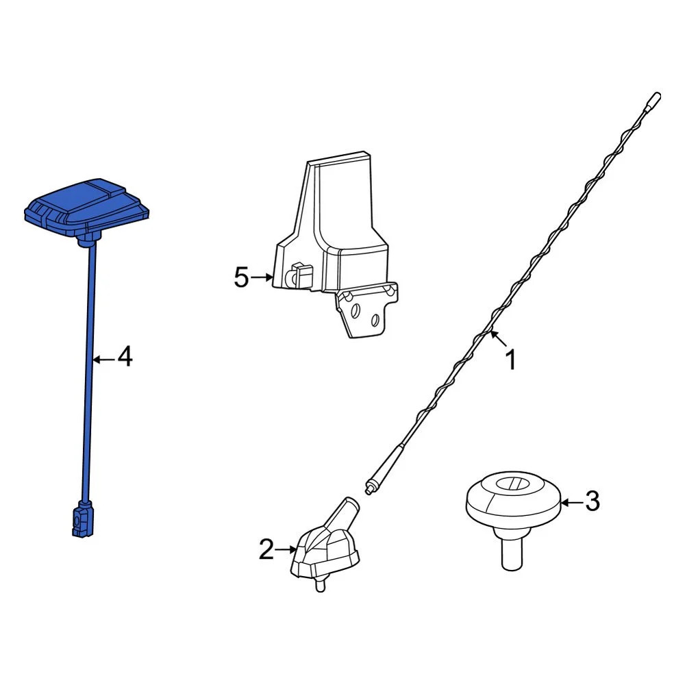Ram 68522638AA GPS Navigation System Antenna