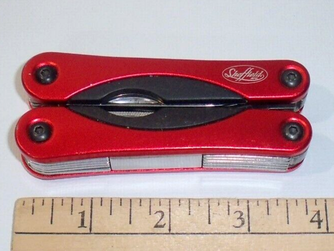 Sheffield 9-in-1 Large Red Multi-Tool