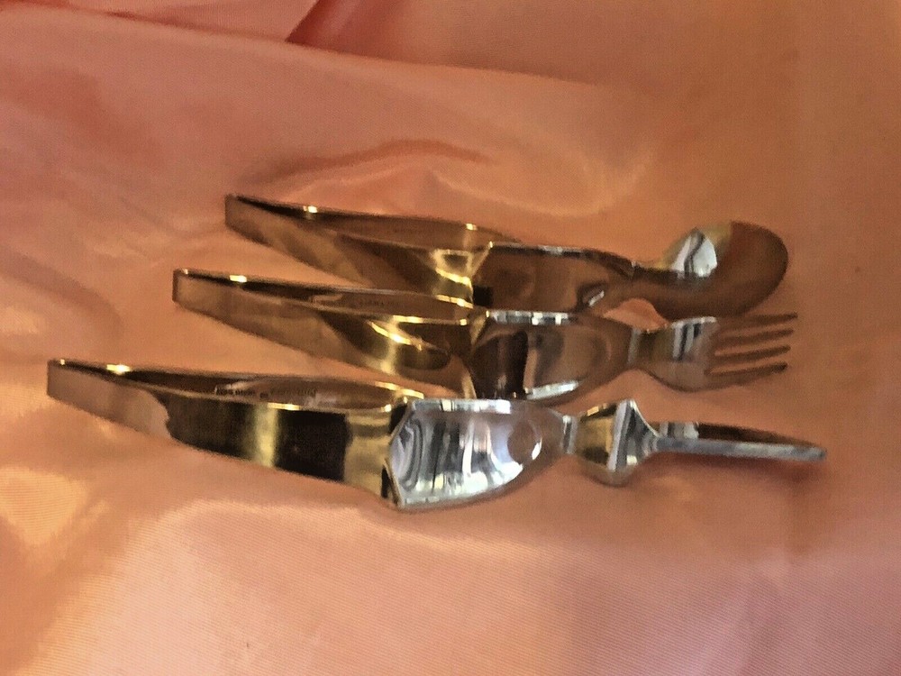 Curvware Knife Fork Spoon Silverware 18/10 Stainless Italy