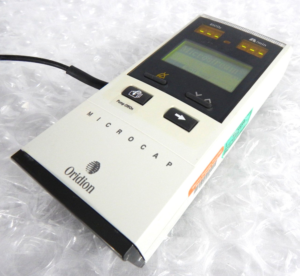 ORIDION MICROCAP HANDHELD CAPNOGRAPH S/N 483