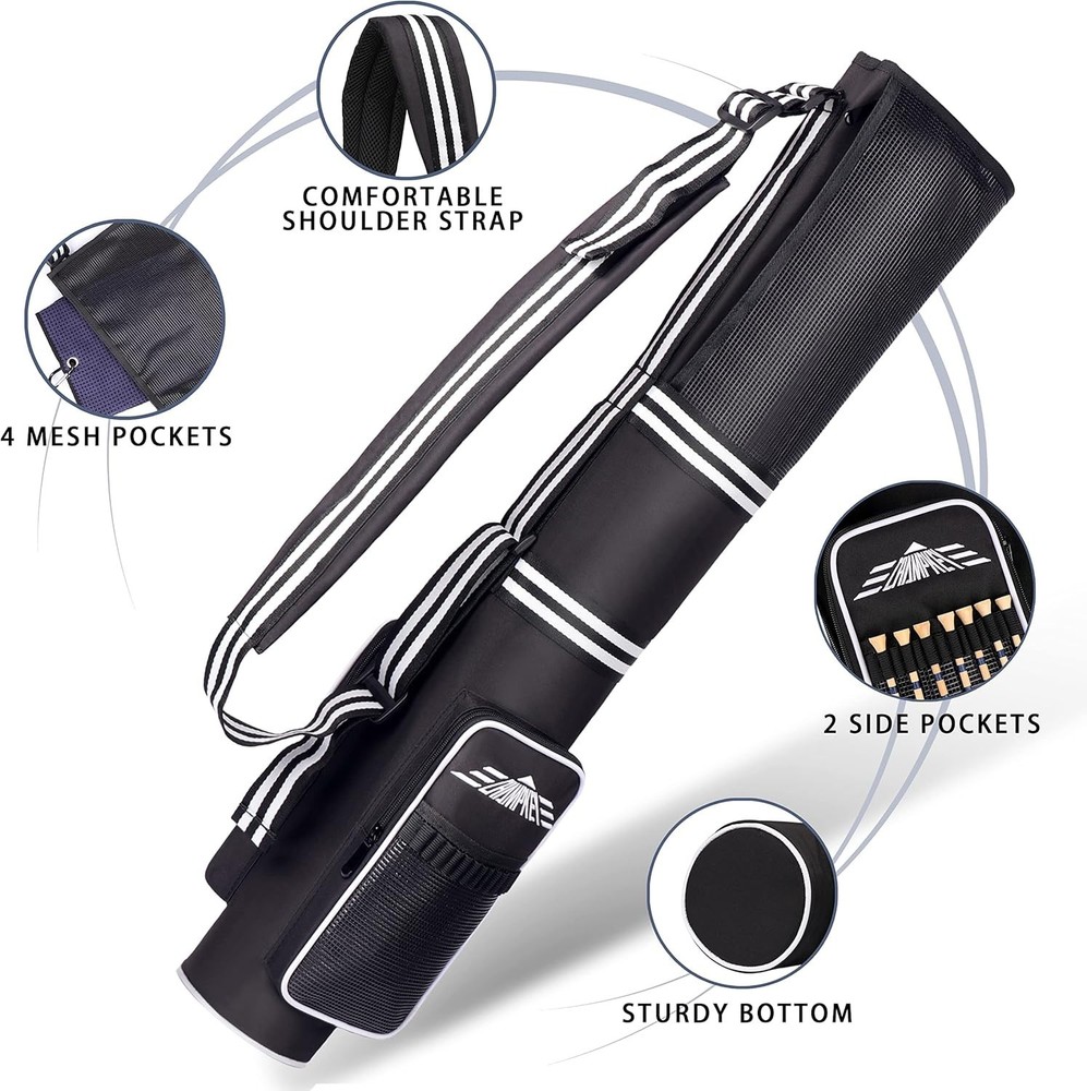 Compact Golf Carry Bag with Adjustable Strap - Ideal for Travel & Courses