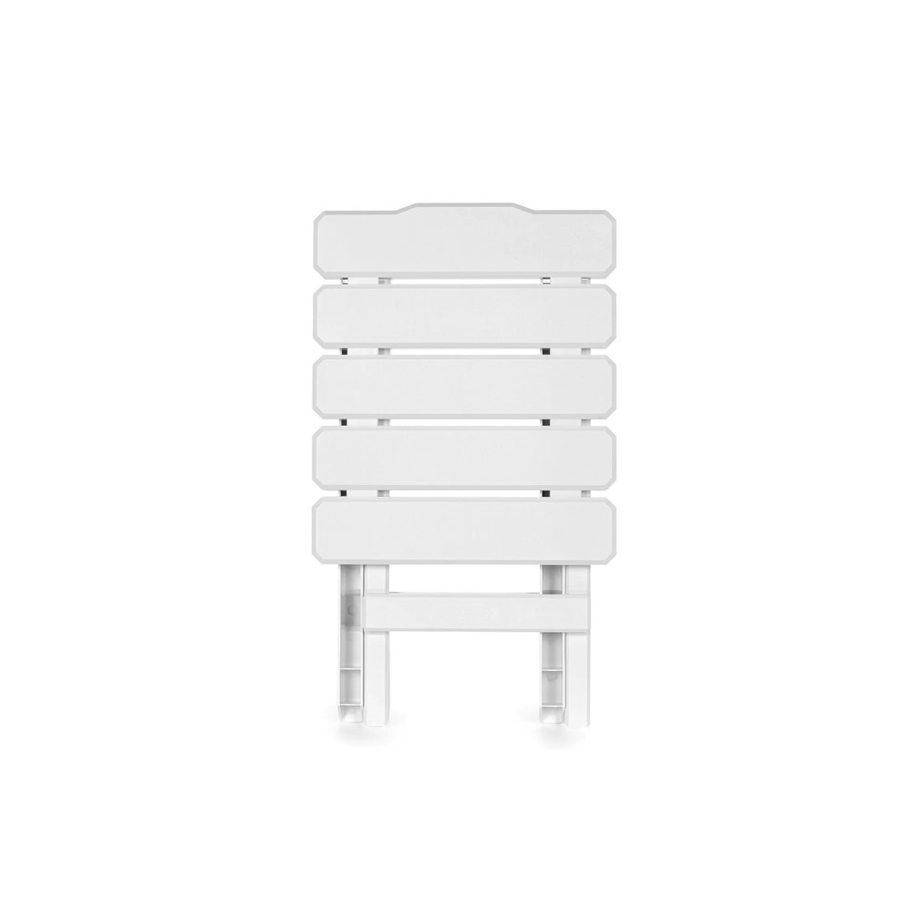 Camco Table Adirondack Style Quick-Folding Plastic SM White E/F 51685