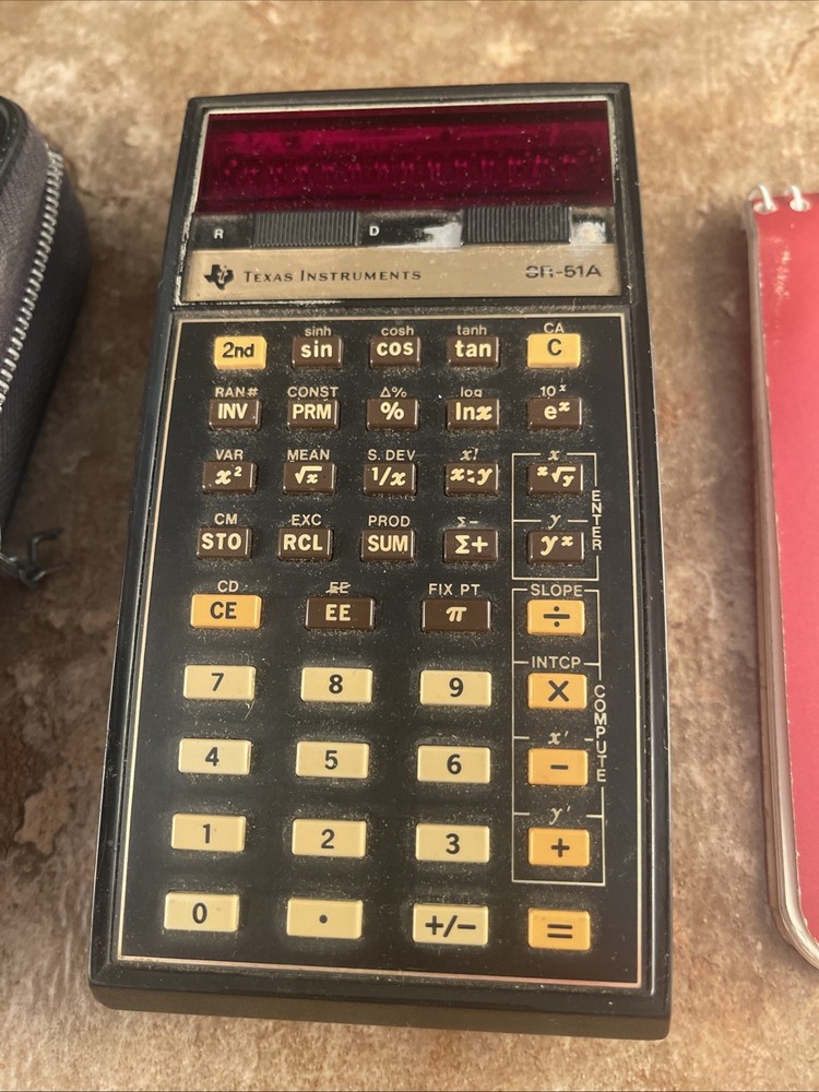 Texas Instruments SR-51A Super Side Rule Calculator Untested